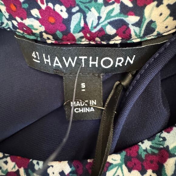 41 Hawthorn Clearwater Mixed Material Sleeveless Blouse Multicolor NWT Small - Picture 7 of 7